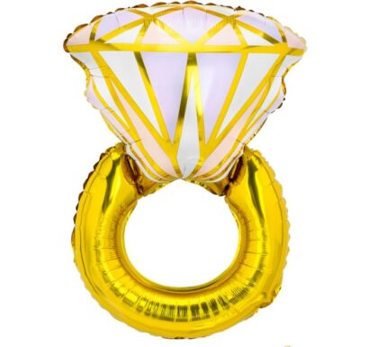 60x95cm WEDDING RING FOIL BALLOON