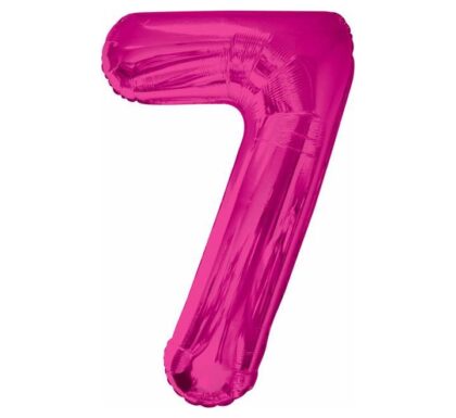 PINK GLITZ NUMERAL 7