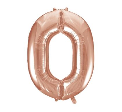 34IN ROSE GOLD NUMERAL 0