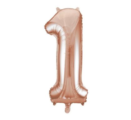34IN ROSE GOLD NUMERAL 1