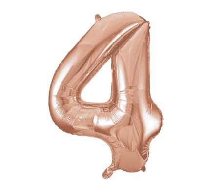 34IN ROSE GOLD NUMERAL 4